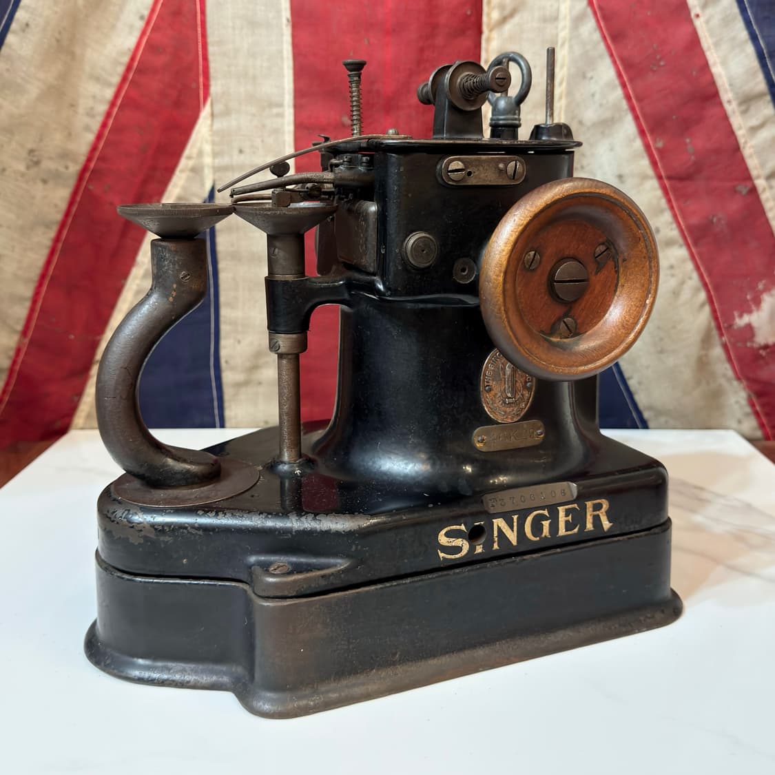 1910년 SINGER 46K 레더 소잉 머신 상품이미지2