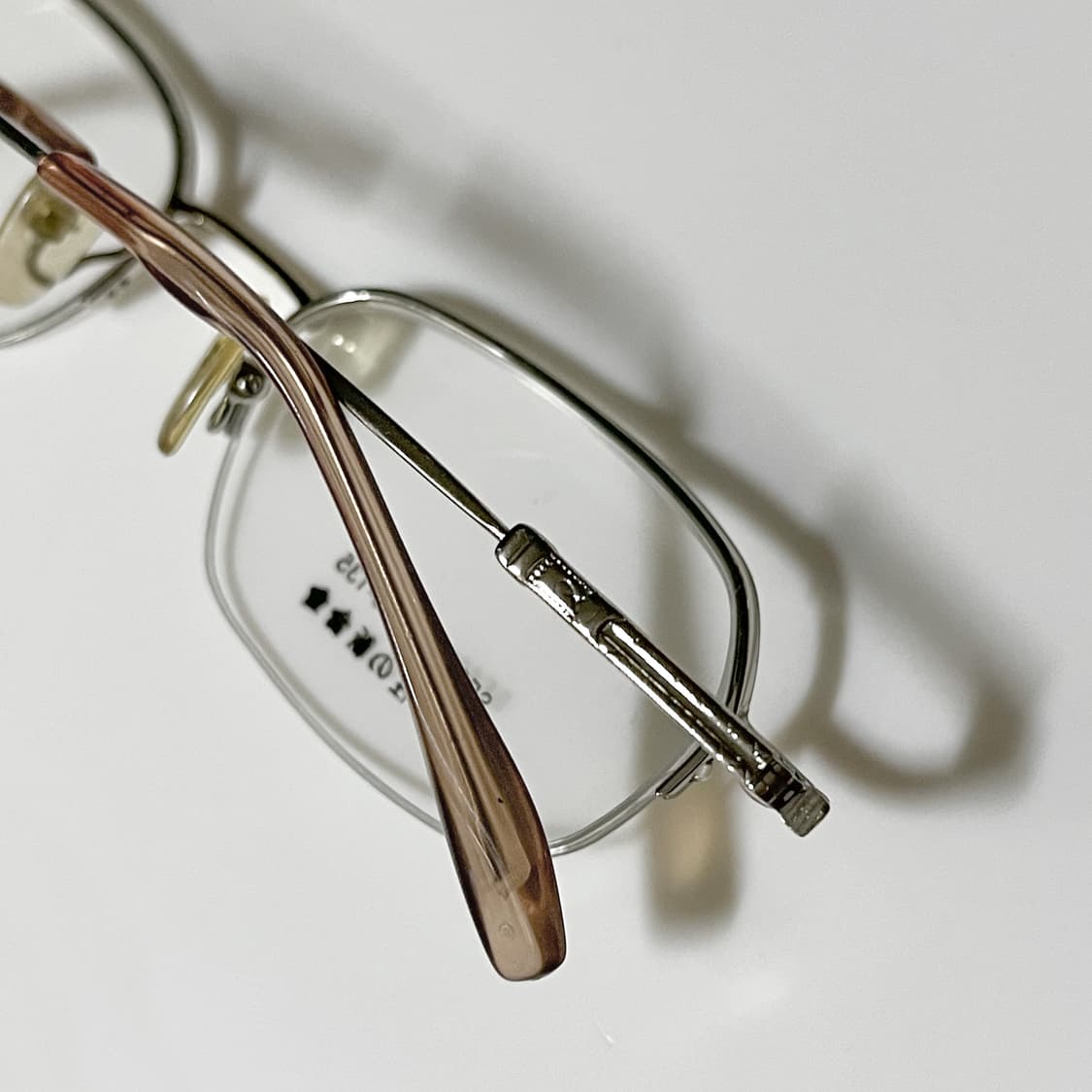 빈티지 은 반무테 안경 상품이미지7