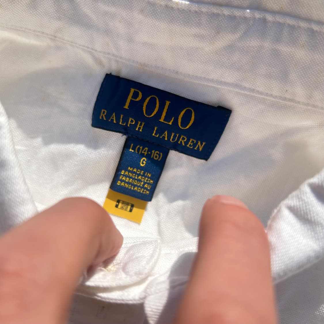 폴로 랄프로렌 옥스퍼드 화이트 셔츠  상품이미지5