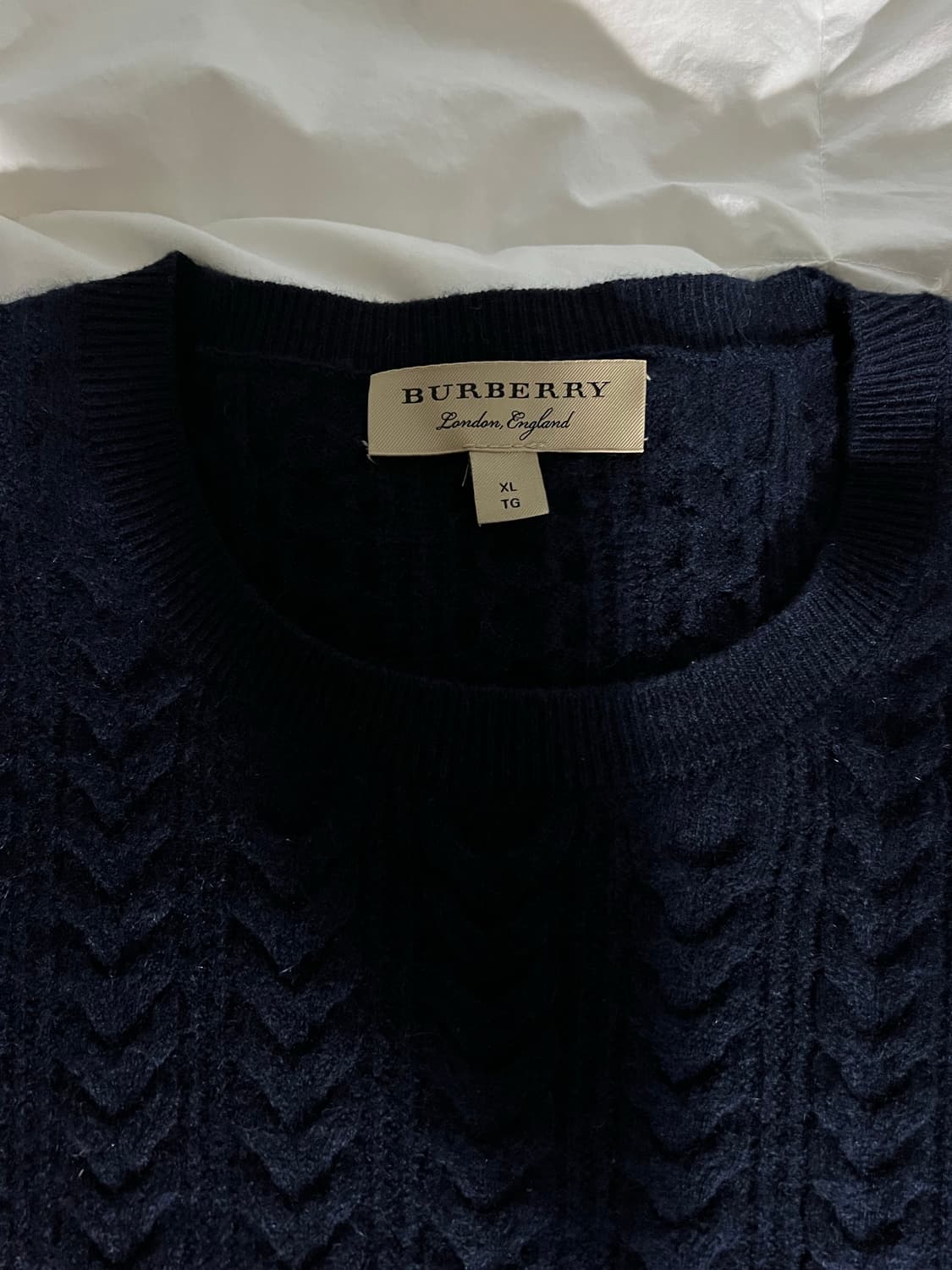 버버리 네이비니트 사이즈XL 상품이미지1