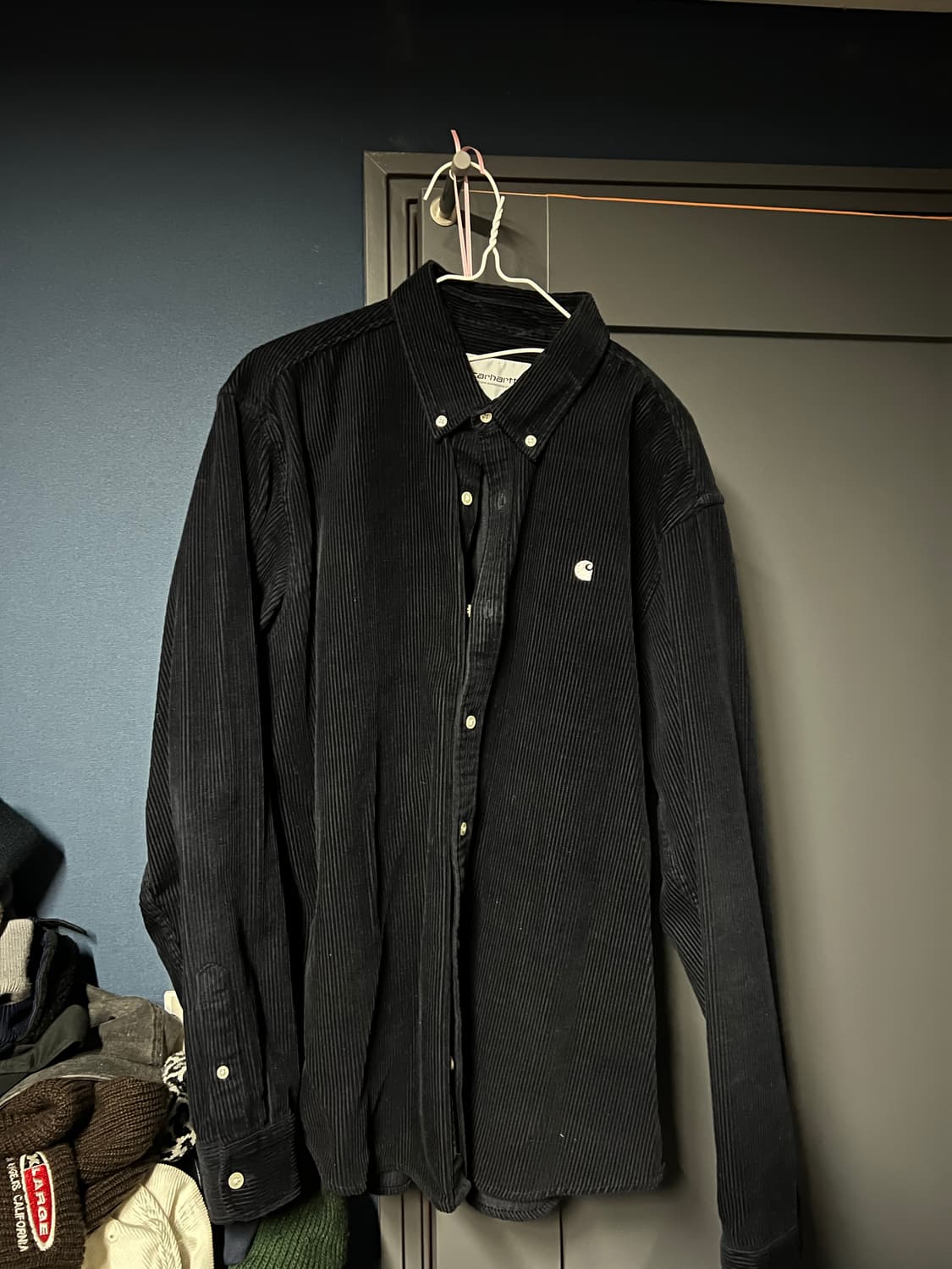 칼하트윕 코듀로이 셔츠 네이비 상품이미지2