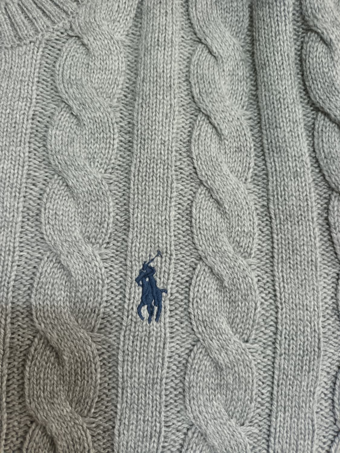 폴로 랄프로렌 꽈배기니트 그레이 95-100 상품이미지2