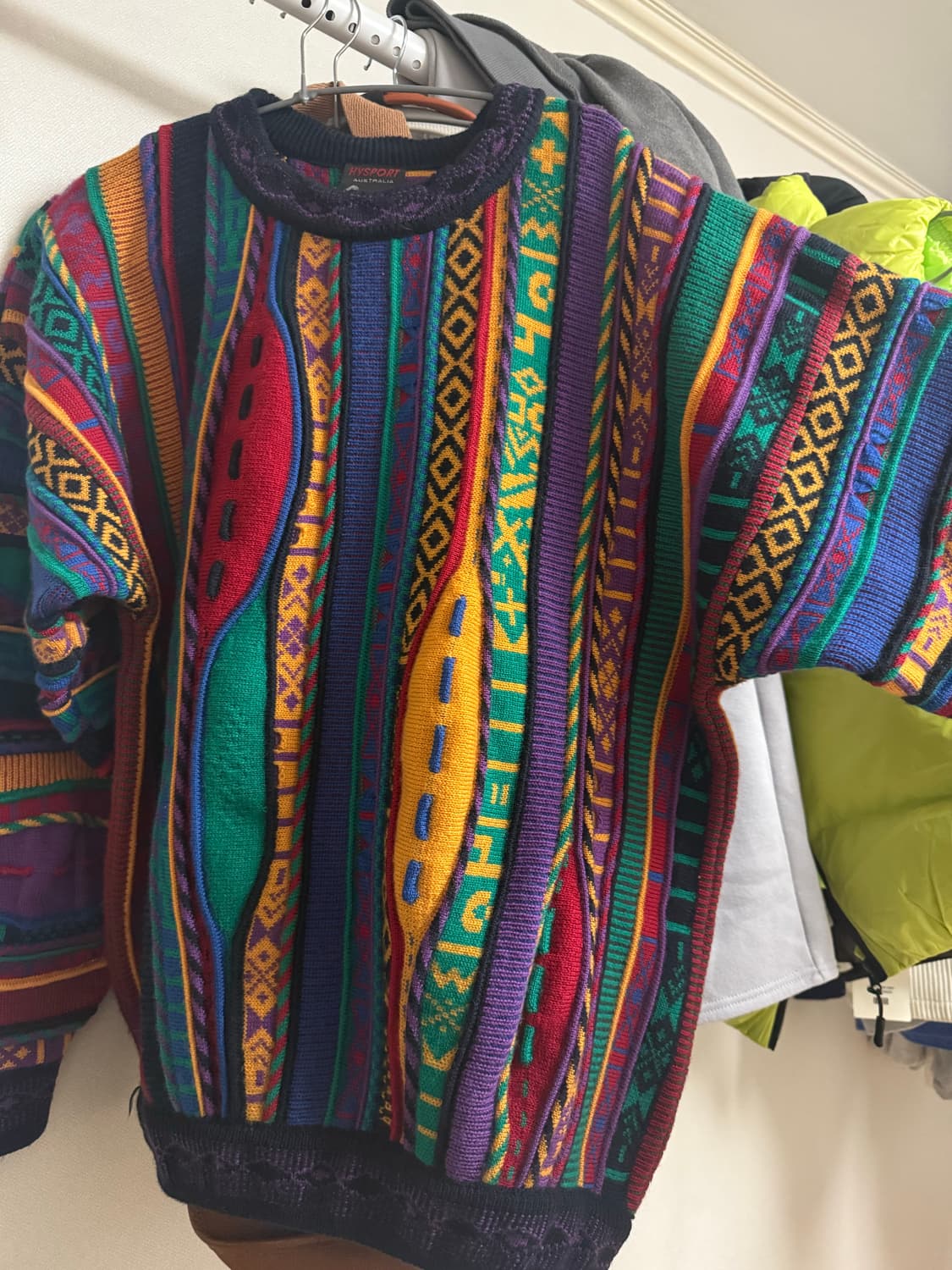 Hysport Australia 순양모 멀티컬러 니트 스웨터 상품이미지3