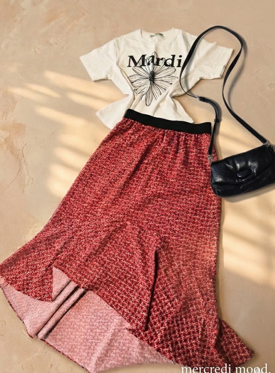 [정품] 마쥬(Maje) 페이즐리 언밸런스 롱 스커트 상품이미지1