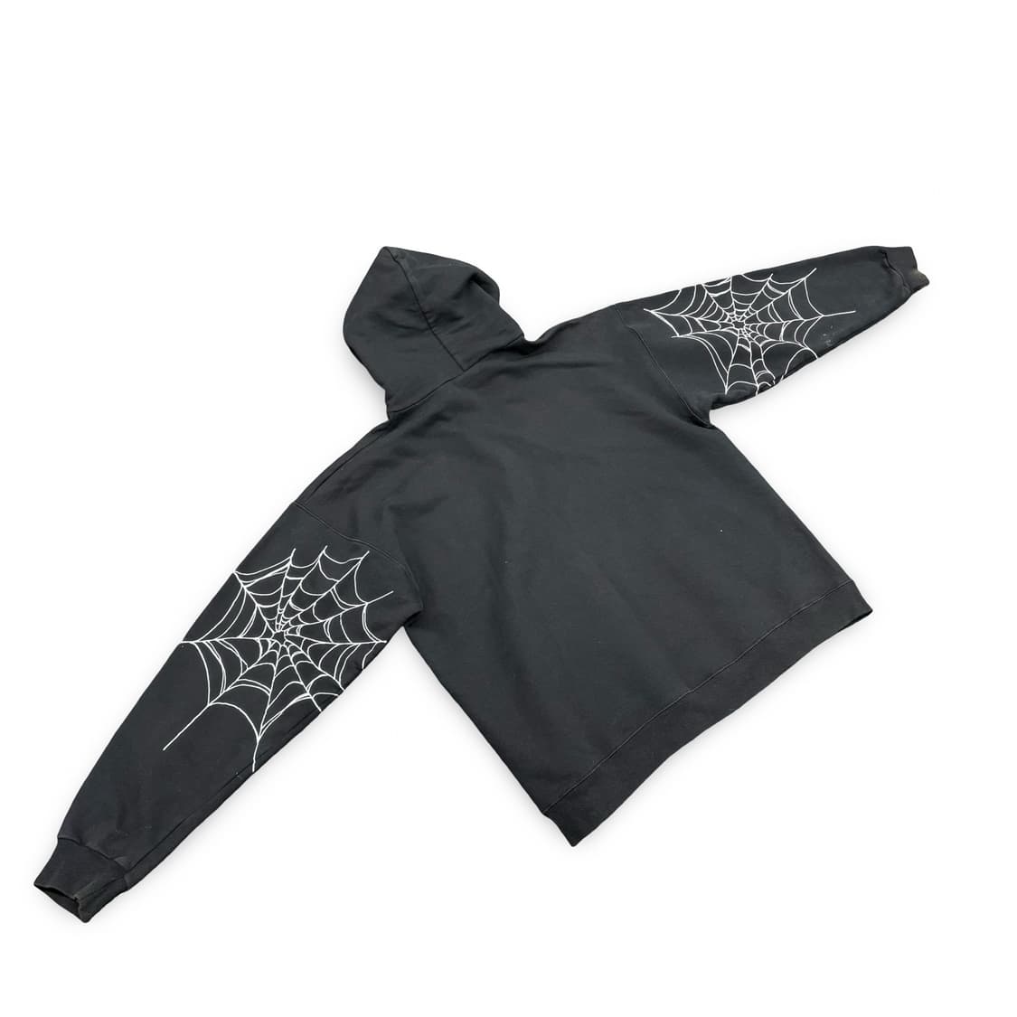 (105)트래셔 블랙 스파이더 웹 후드 상품이미지2