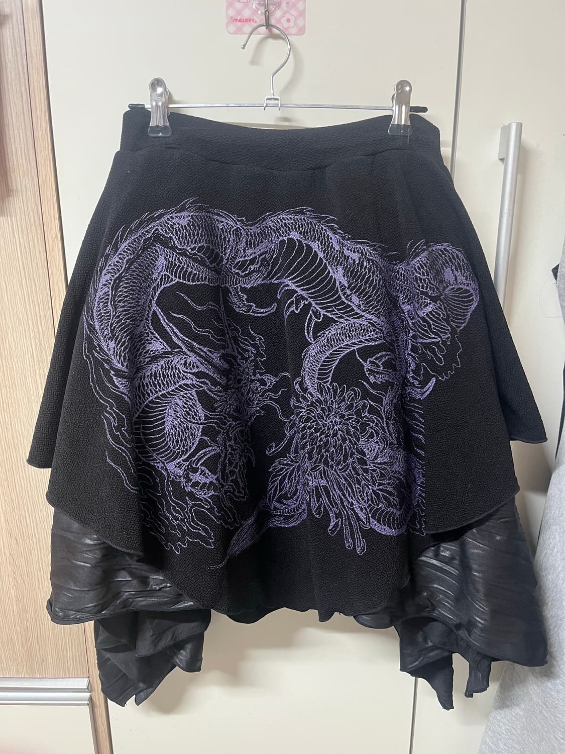 Qutie Flash 큐티 플래시 드래곤 자수 밴딩 오리엔탈 스커트 상품이미지1