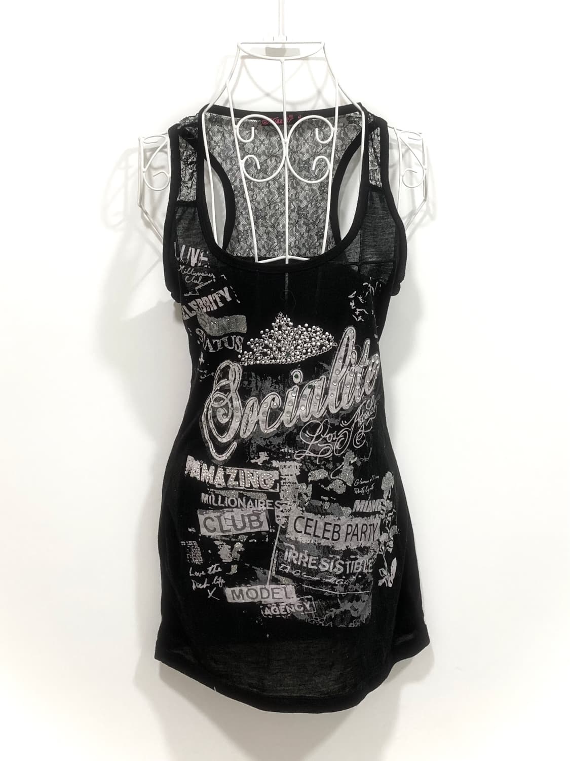y2k back detail sleeveless 상품이미지1
