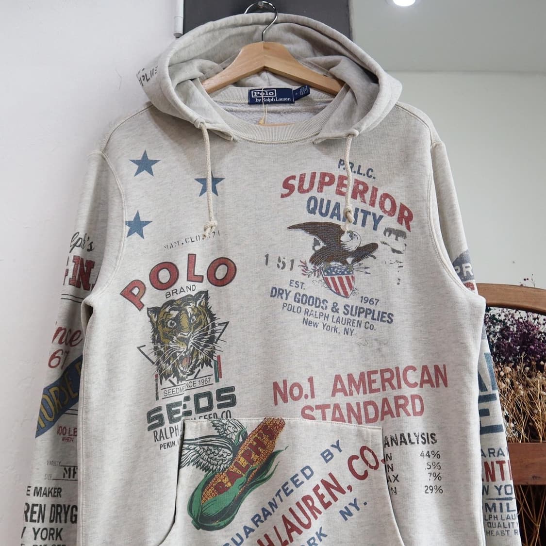 폴로 멀티 프린팅 스웻후디 상품이미지2