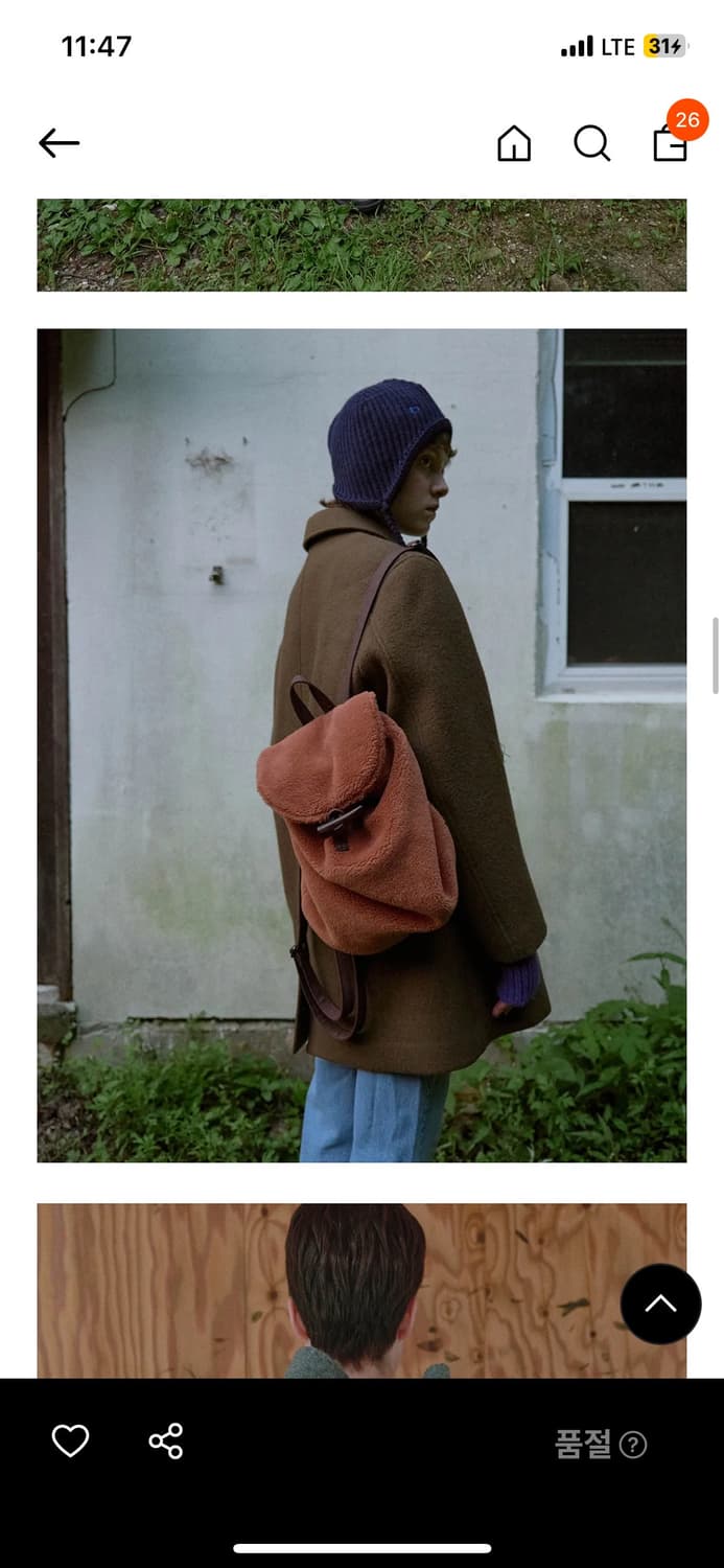 엔조블루스 더플 백팩 브라운 상품이미지3