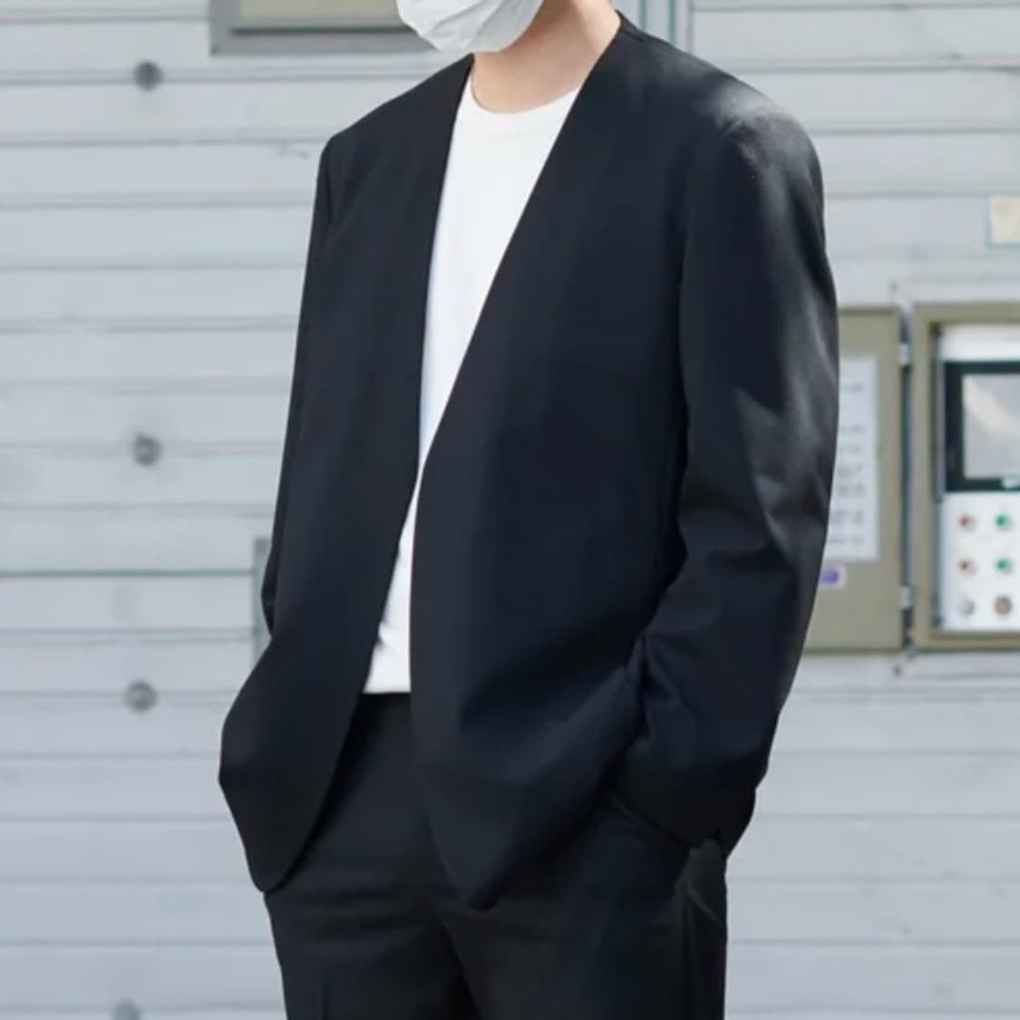 새상품 무탠다드 칼라리스 블레이저 [블랙] 2XL 상품이미지1