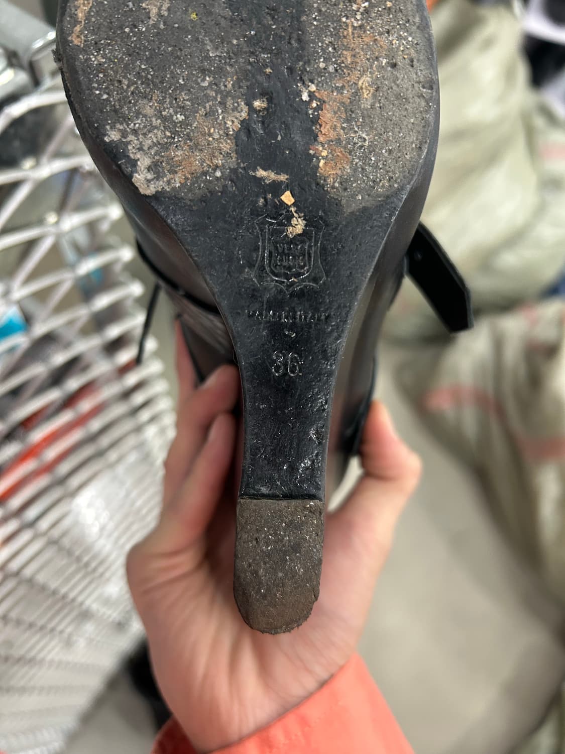 사카이 버클 레더 웨지부츠 블랙 36 상품이미지9