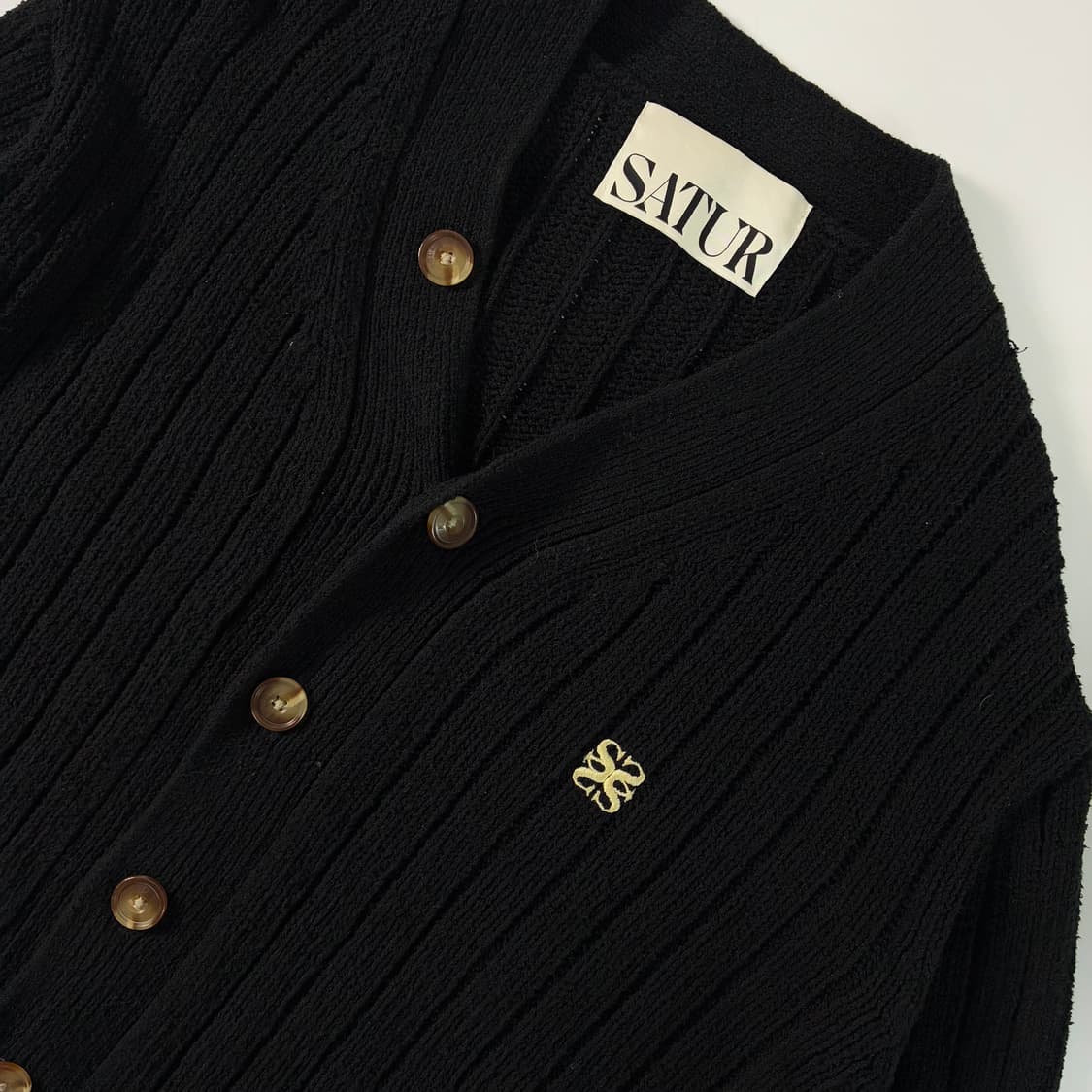 Satur  세터 파로 오버 사이클 부클 가디건 상품이미지3