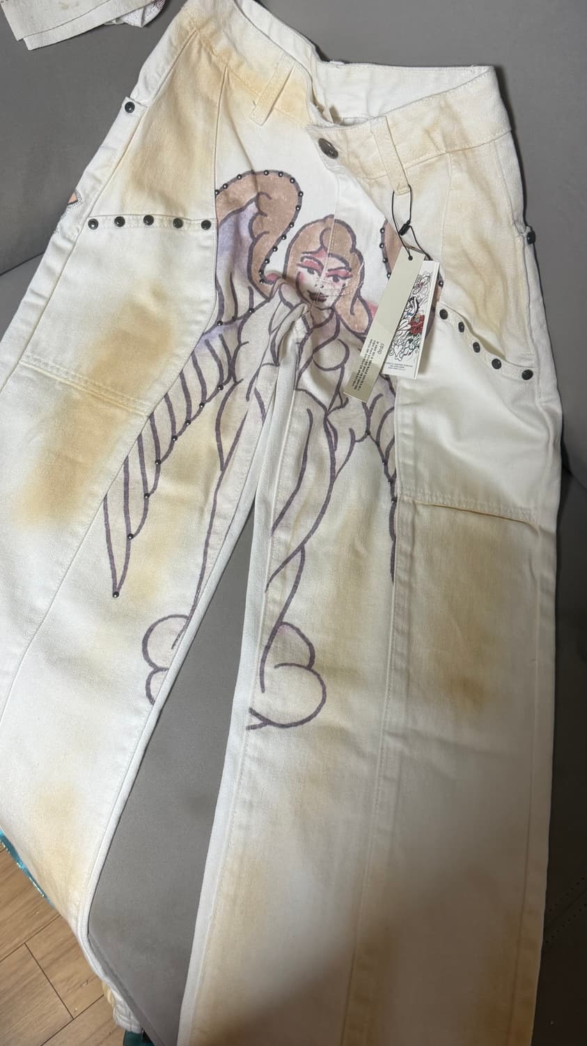 [DEADSTOCK] sculptor x ed hardy 데님팬츠 상품이미지2
