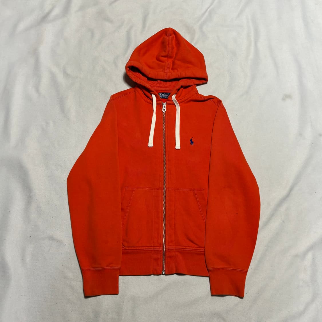 M 폴로랄프로렌 오렌지 기모 후드집업 상품이미지2