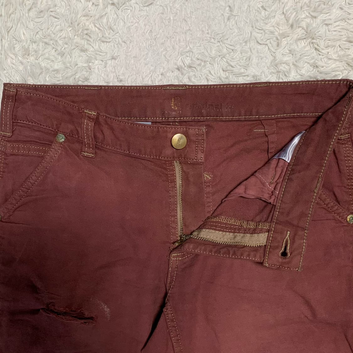 [30] 칼하트 오리지널 핏 싱글니 카펜터 워크 팬츠 상품이미지4