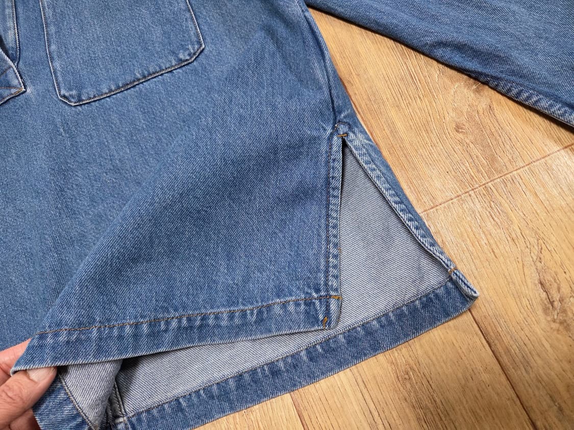 COS 칼라드 V넥 데님탑 55-66 상품이미지7