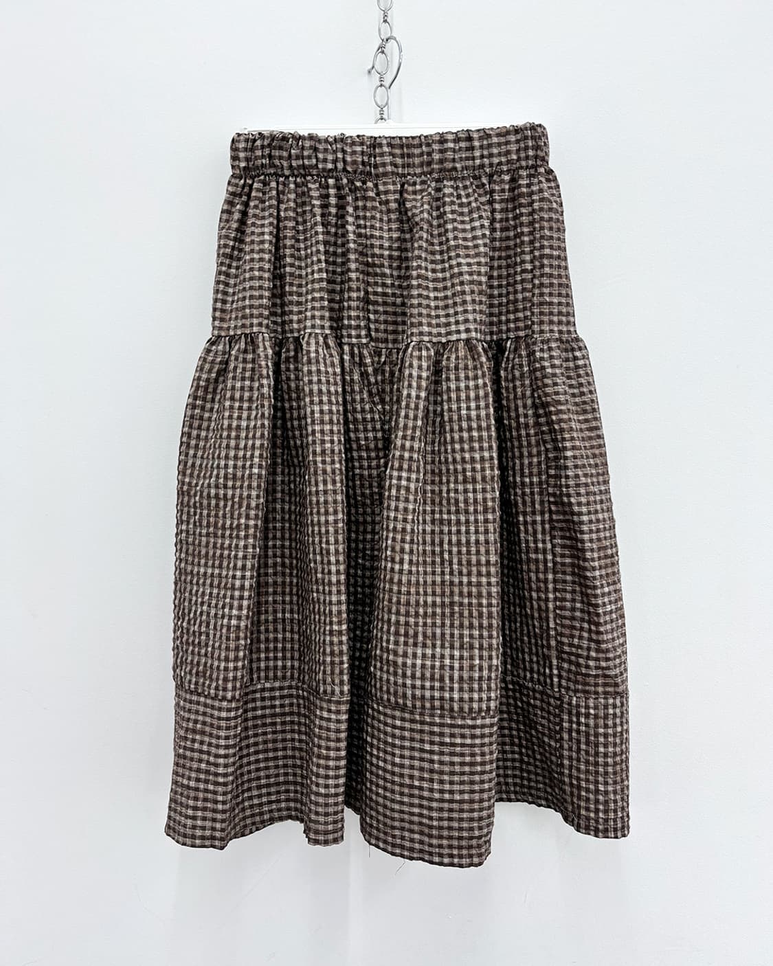 PARTYSU nerd balloon gingham check pants 상품이미지1