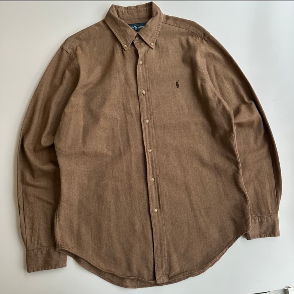 폴로 헤링본 브라운 셔츠 상품이미지1