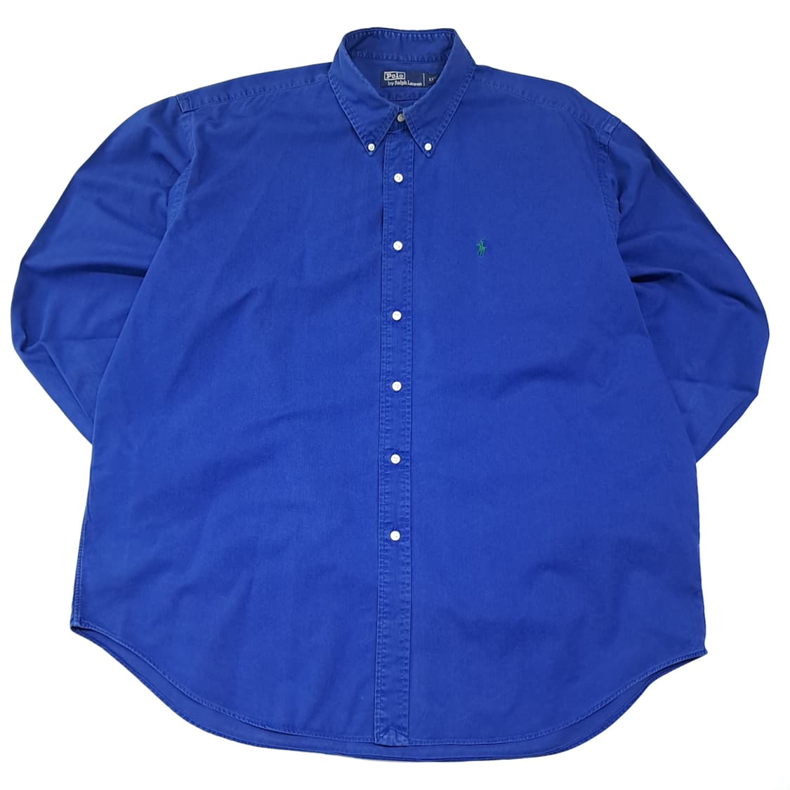 CL710 2XL 폴로 90s 코튼 버튼다운 로열블루 셔츠 남방 상품이미지1