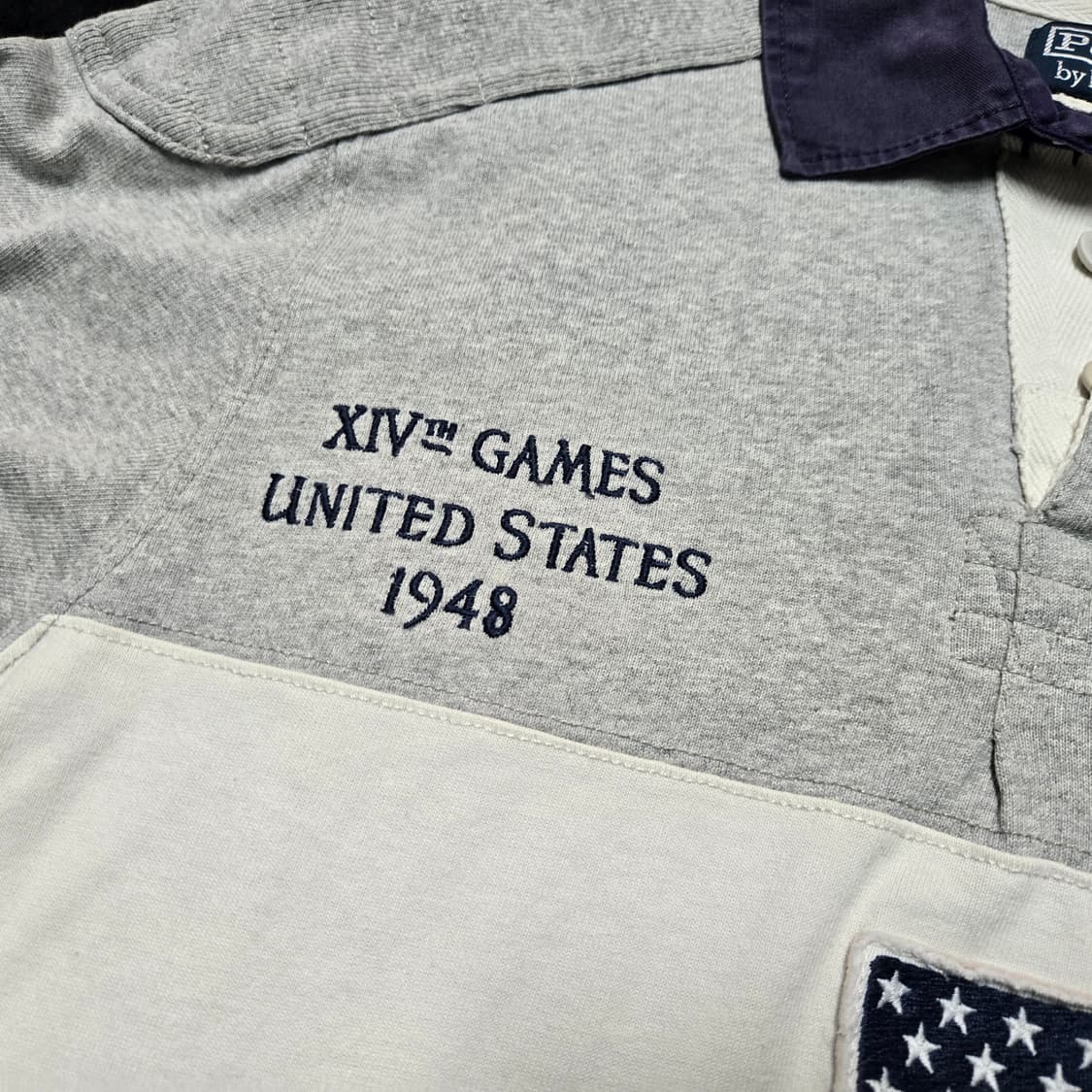 XL 폴로랄프로렌 럭비티셔츠 팀USA 그레이 상품이미지3