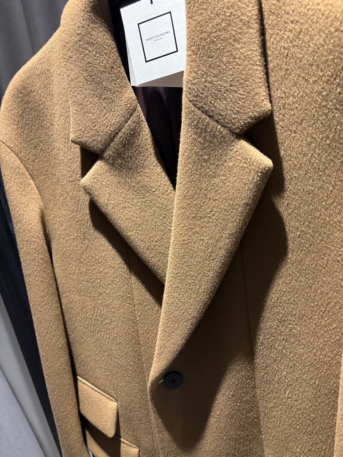 우영미 카멜 캐시미어 로브코트 50 상품이미지2