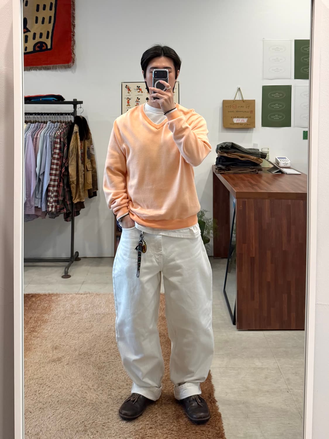 Brooks Brothers 브룩스 브라더스 수피마 코튼 브이넥 니트 상품이미지2