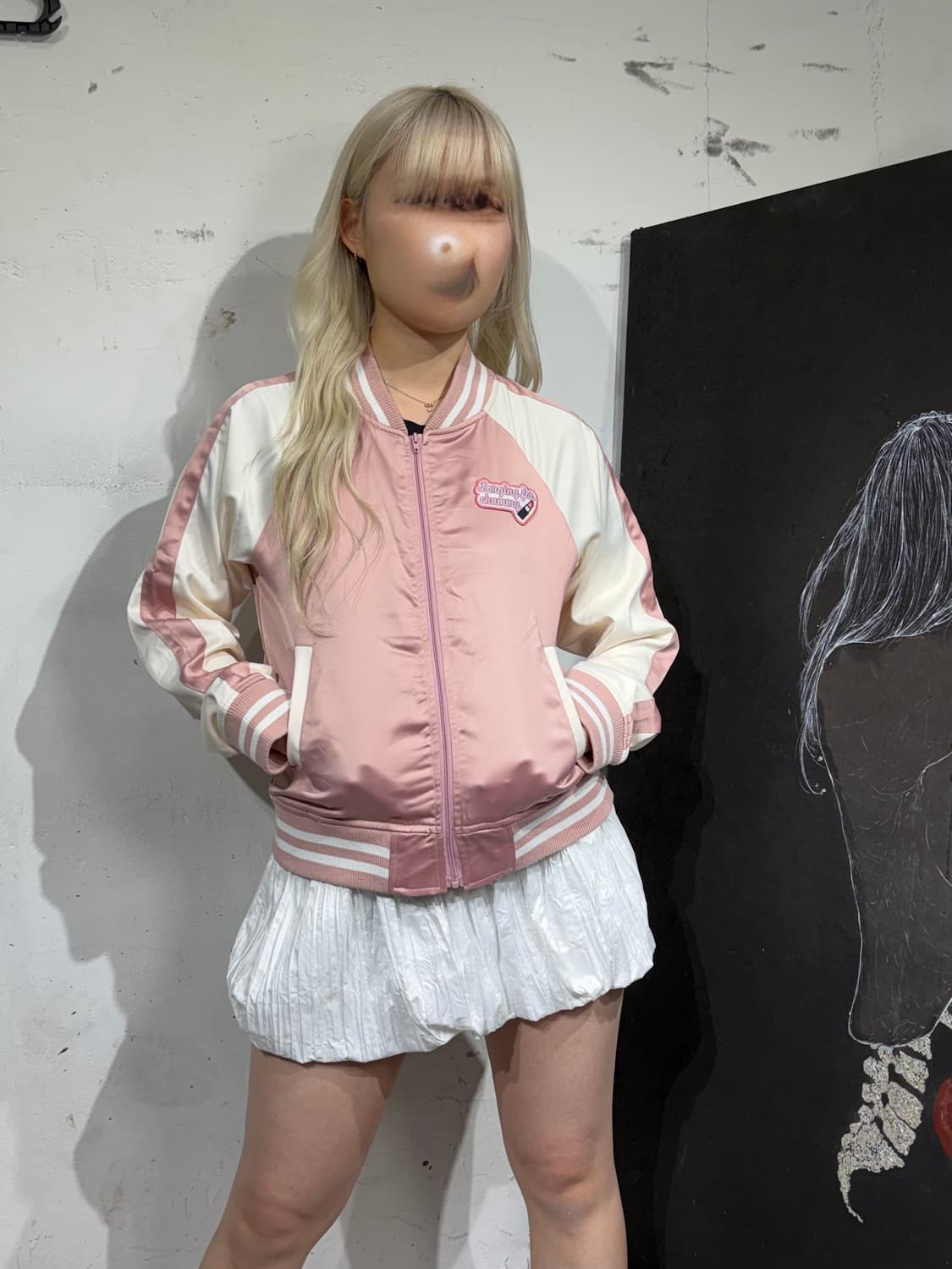 Jpn 일본 빈티지 립스틱 딸기우유 핑크 스카잔  상품이미지7