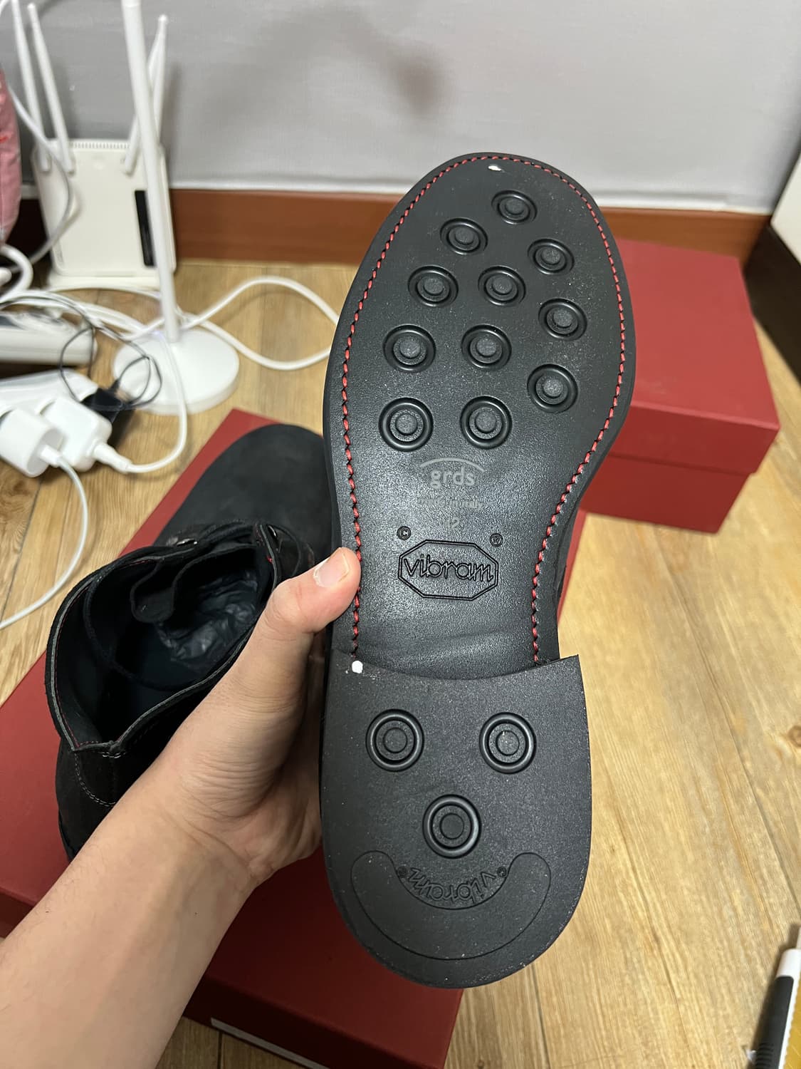 택포33) 그라더스 grds 부츠02 스웨이드 블랙 270 새상품 상품이미지2