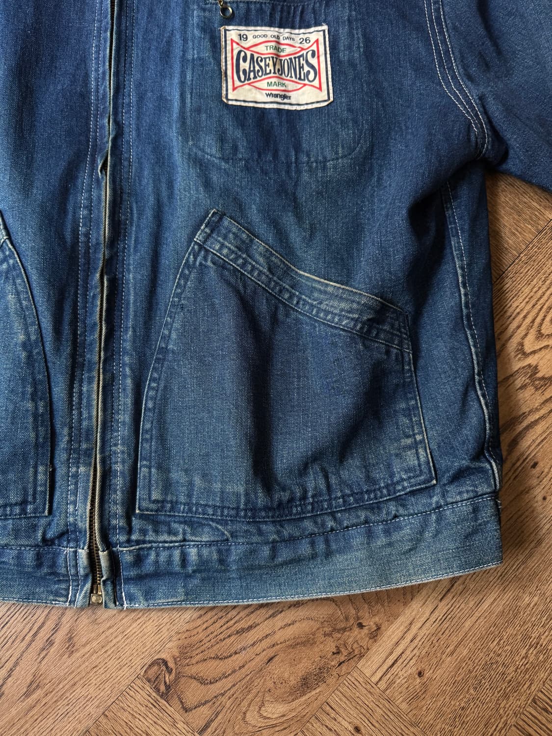 [L]Casey Jones by 랭글러 91-B 타입 체크라이닝 데님자켓 상품이미지4