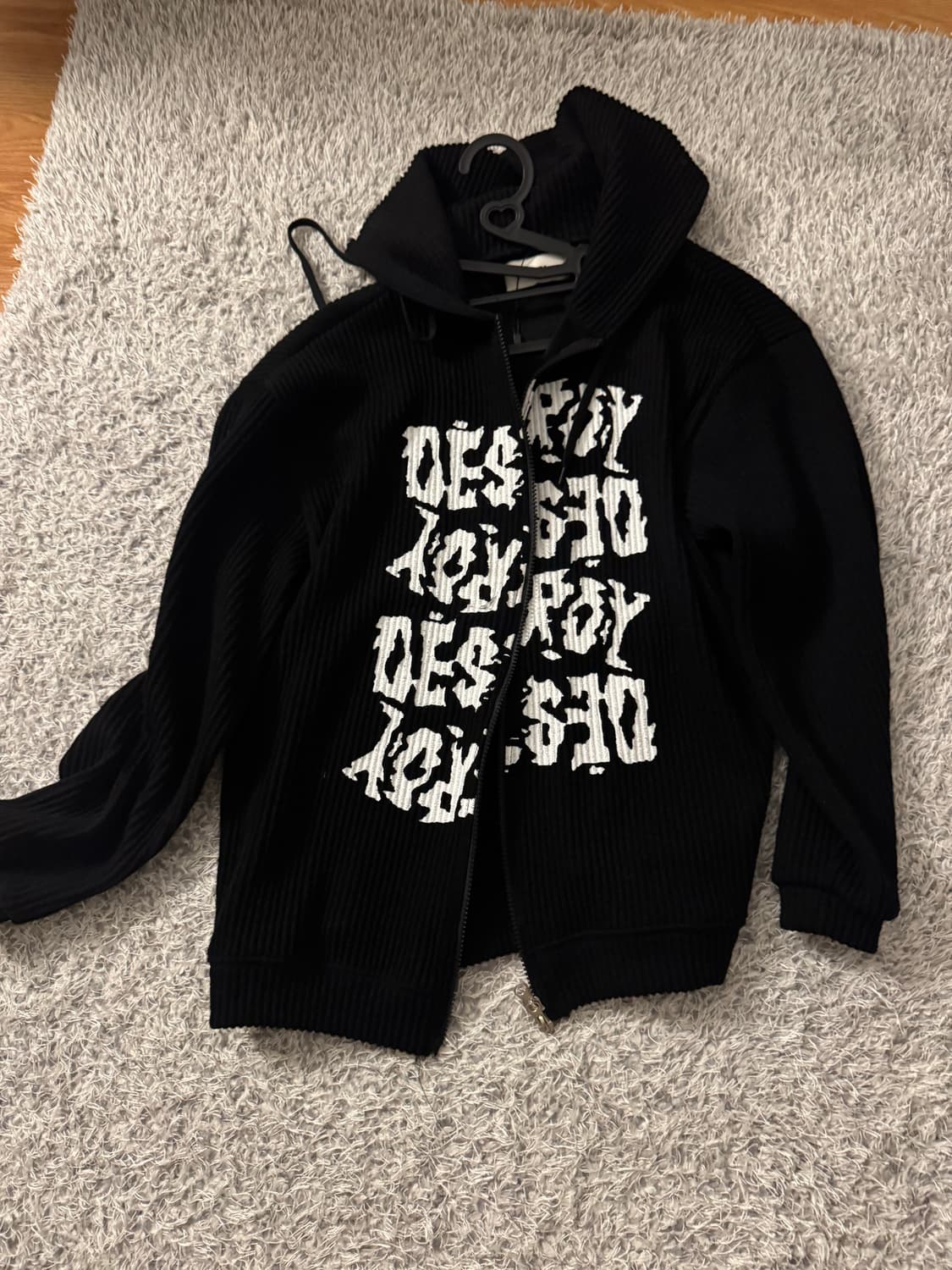 데스 투웨이 니트 후드집업 상품이미지1