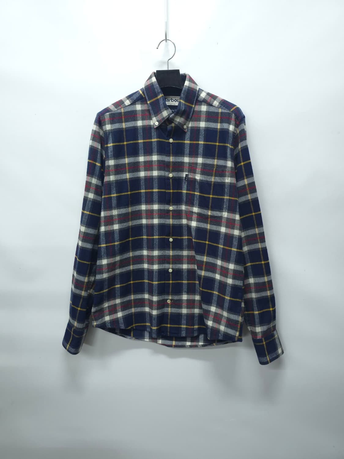 바버 테일러드 핏 타탄 체크플란넬 셔츠 (남성95) 상품이미지1