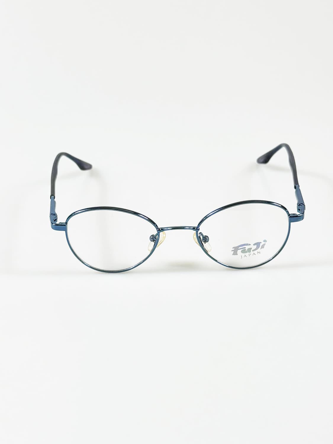 90s FUJI JAPAN 블루 메탈 오벌 프레임 빈티지 안경 상품이미지1