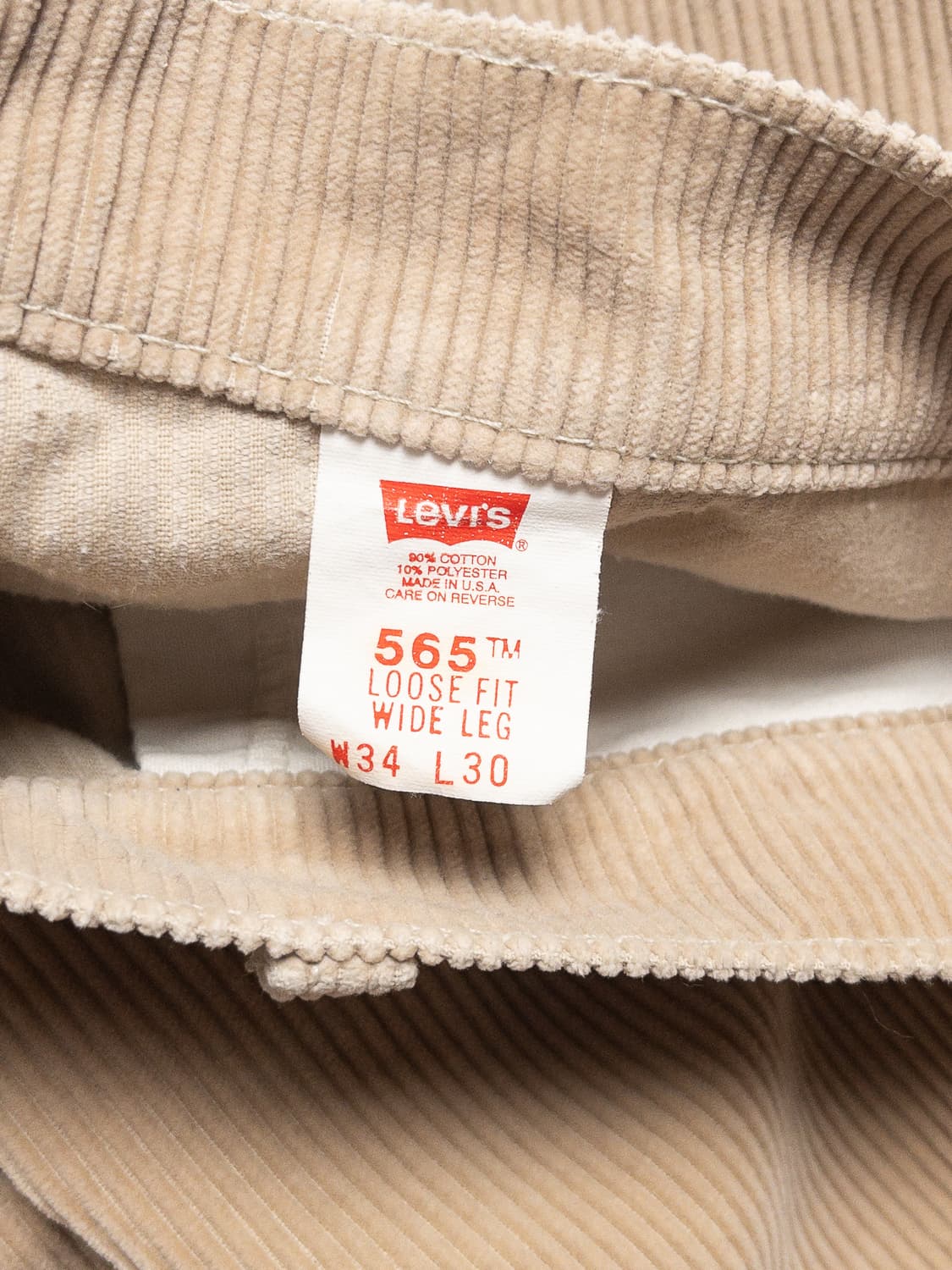 90s Levi’s 565 Coduroy Pants Wide Leg 상품이미지6