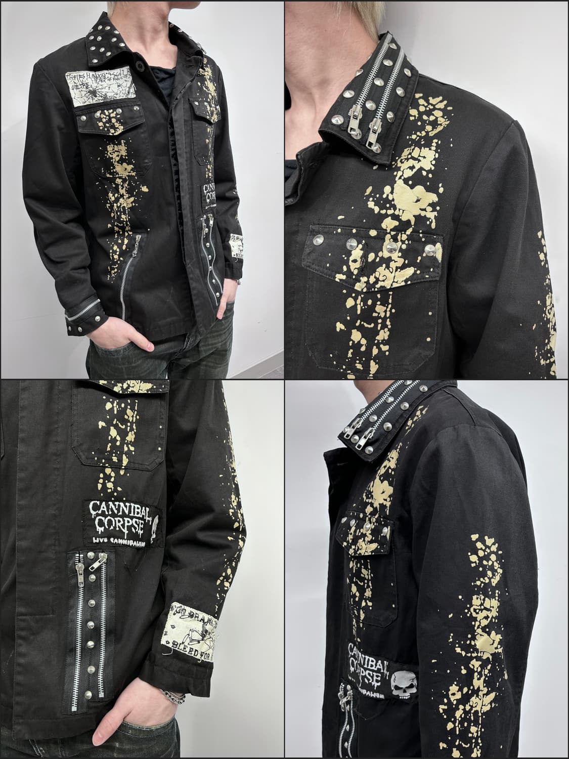 펑크 멀티 지퍼 셔츠 상품이미지2