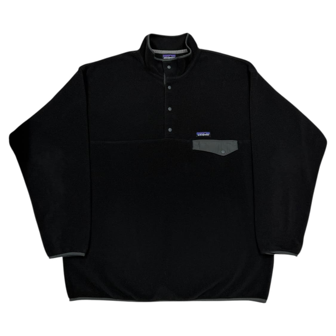 파타고니아 신칠라 스냅티 플리스 풀오버 블랙 포지 그레이 2XL 상품이미지1