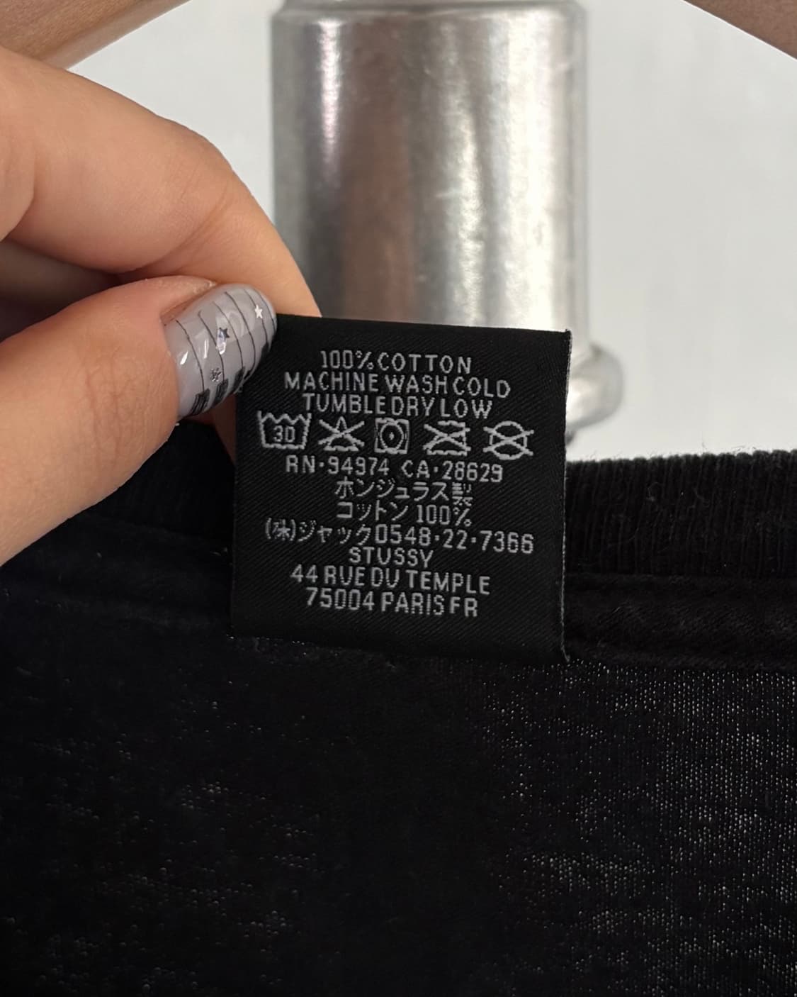 Stussy 스투시 월드투어 블랙 컬러 티셔츠 상품이미지4