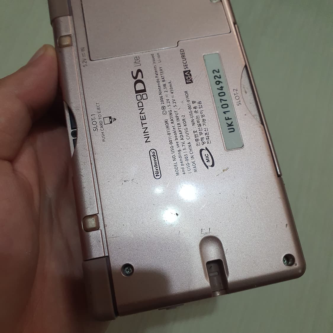 닌텐도 DS Lite 핑크색 부품용 상품이미지7