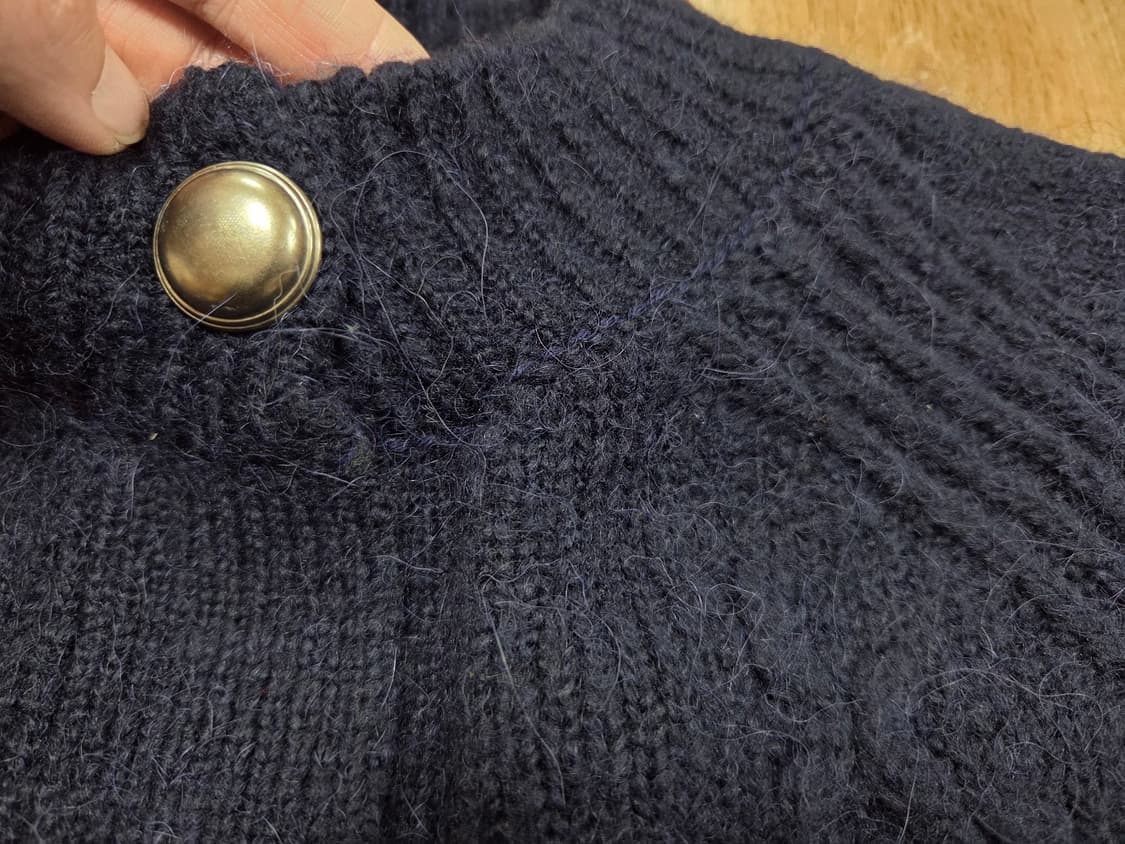 제인송(Jain Song) 알파카 블렌드 케이블 니트자켓가디건 55-66 상품이미지5