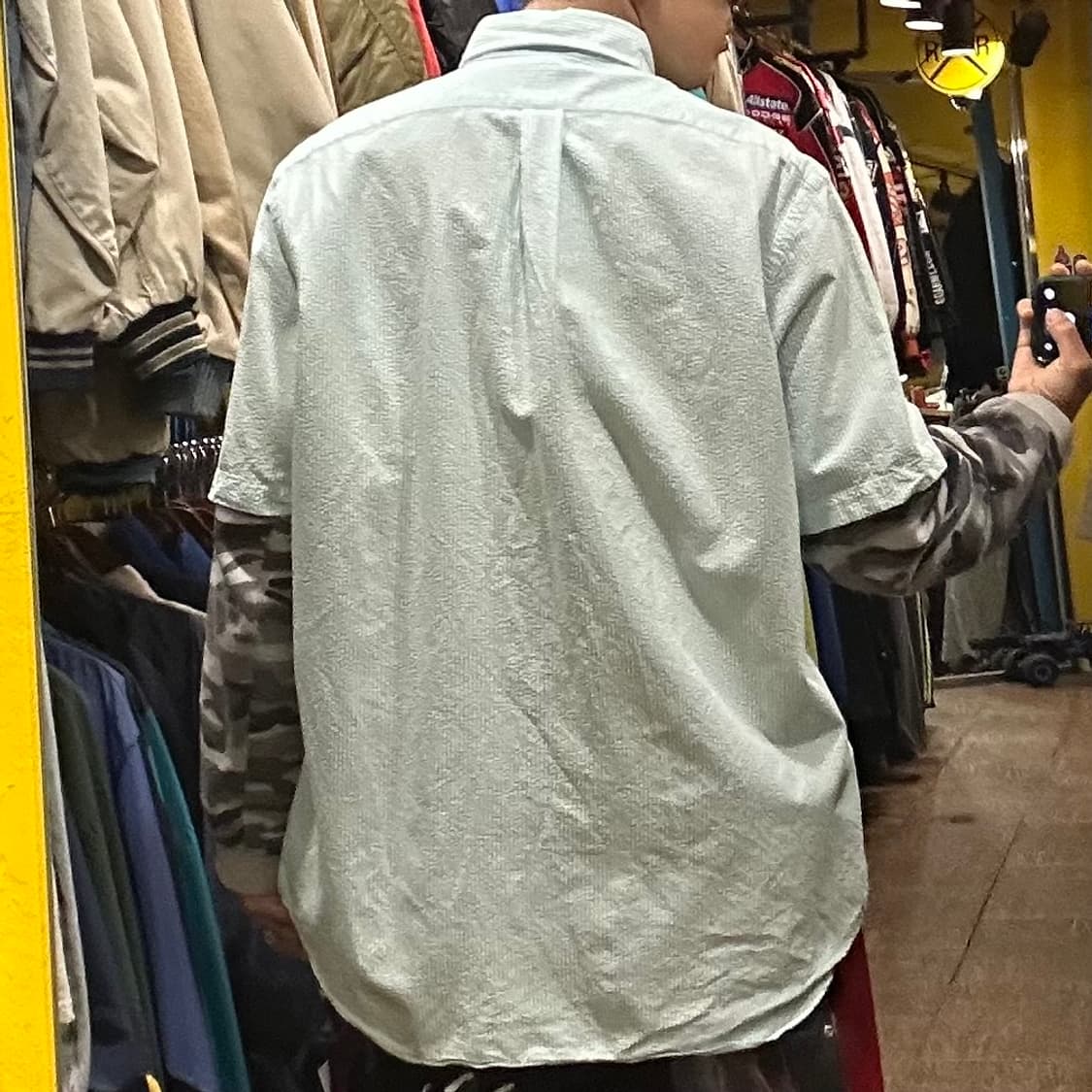 [HI] 폴로 랄프로렌 반팔셔츠 스카이블루 시어서커 상품이미지5