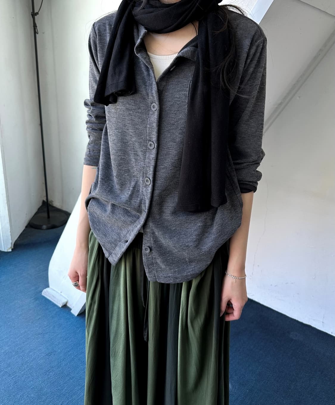 High gauge poly rayon L/S cardigan 상품이미지6