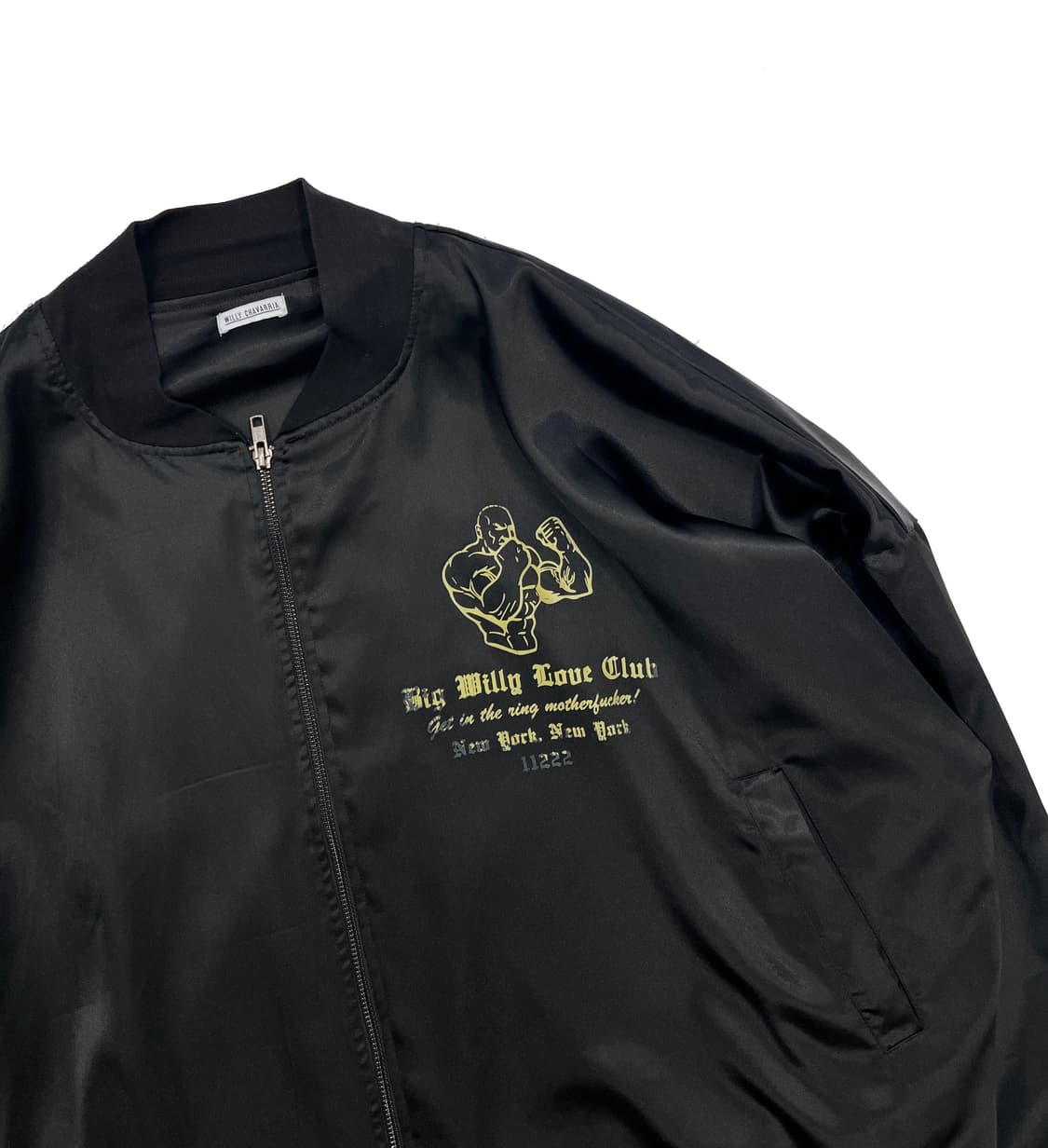 윌리차바리아 새틴 블루종 상품이미지3