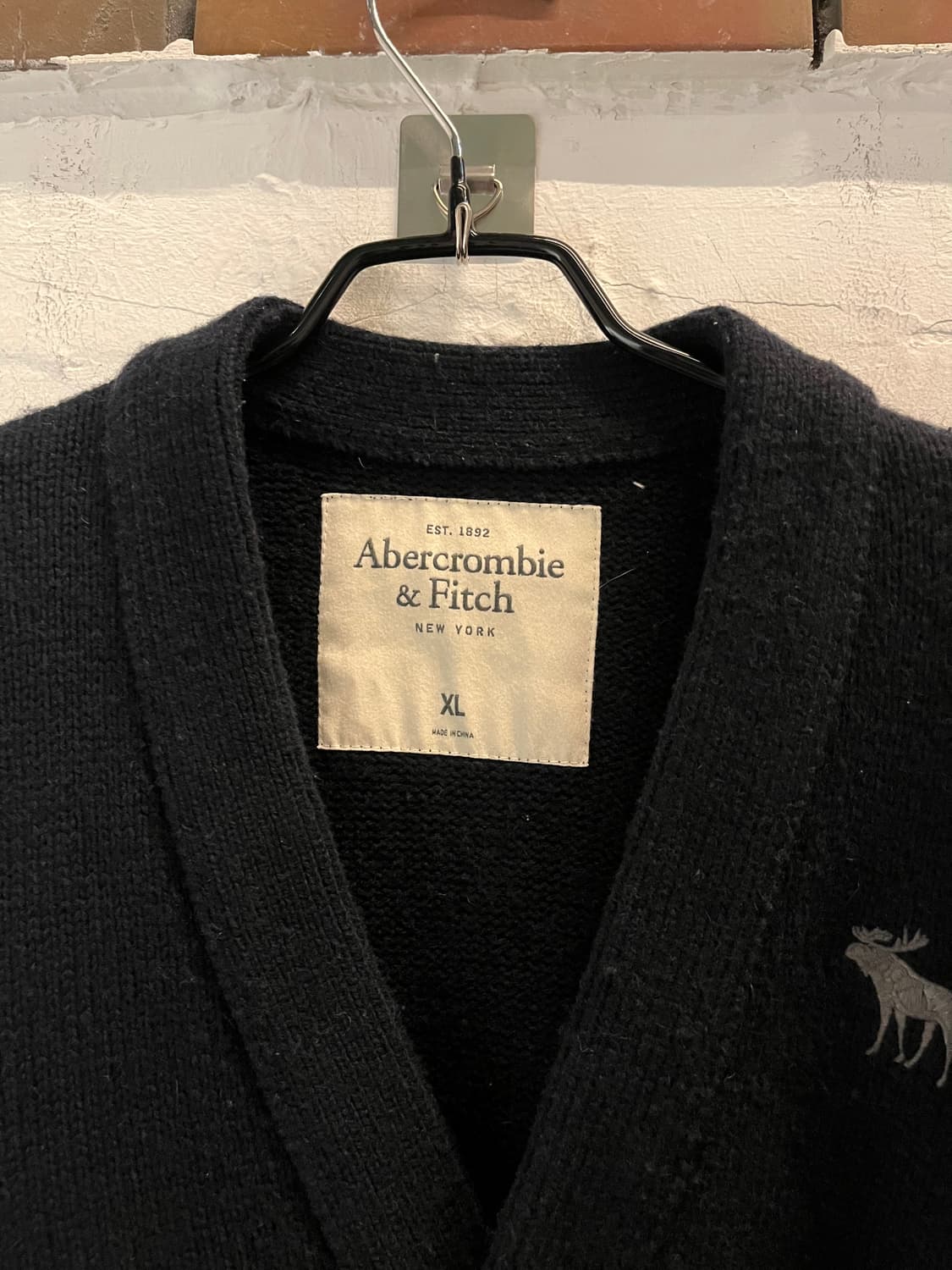 Abercrombie & Fitch 네이비 울 혼방 가디건 XL 상품이미지2