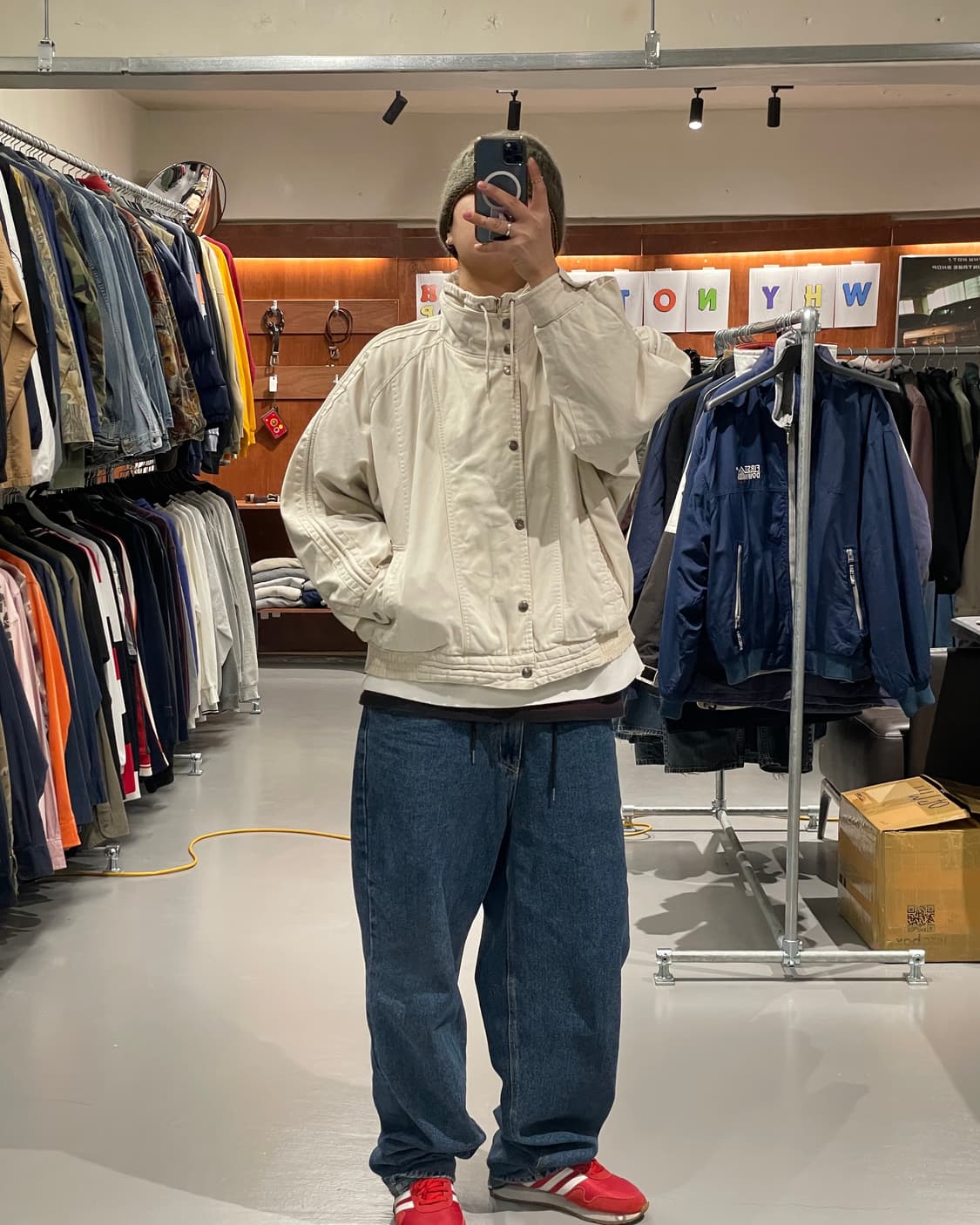 빈티지 크롭 야상 워크 자켓 상품이미지2