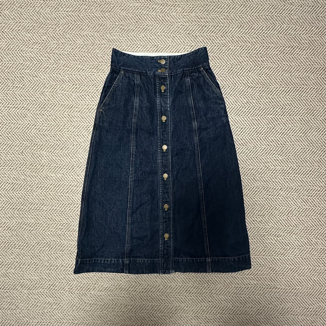 RAY BEAMS denim skirt 상품이미지1