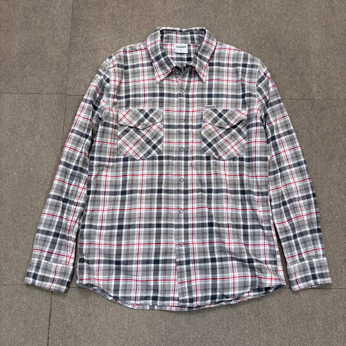 carhartt 칼하트 빈티지 플란넬 체크셔츠  상품이미지1