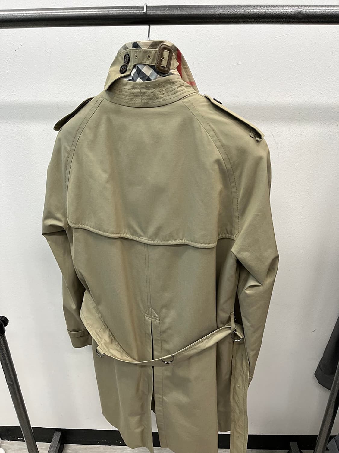 105-110) 버버리 올리브그린 개버딘 트렌치코트  상품이미지6