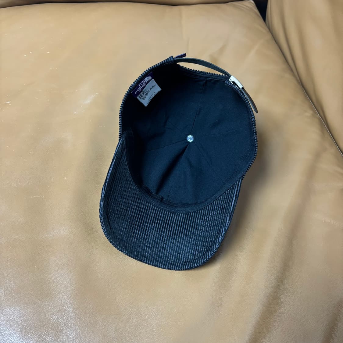 나나미카 노스페이스 퍼플라벨 6패널 볼캡 모자 코듀로이 블랙 상품이미지6