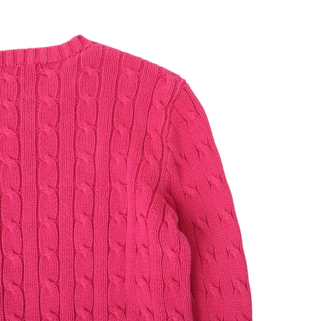 폴로 랄프로렌 핑크 코튼 케이블 니트 상품이미지6