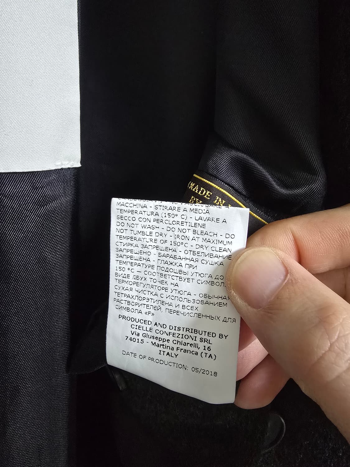 아카이브 로로피아나 원단 코트 L 상품이미지9