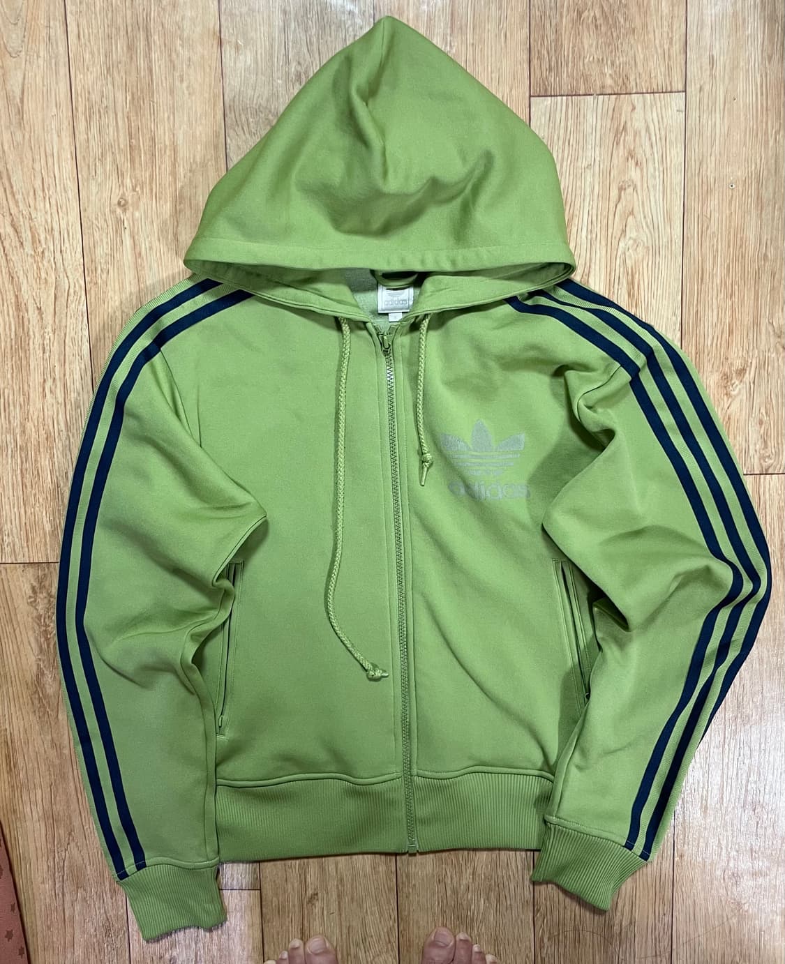 아디다스 연두 메로나 말차 그린 후드집업 져지 트랙탑 상품이미지1